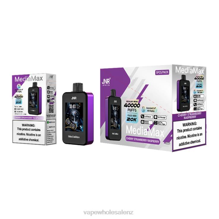 E Cig Wholesale - JNR MediaMax 40k Puff NBBR214 Cherry strawberry raspberry