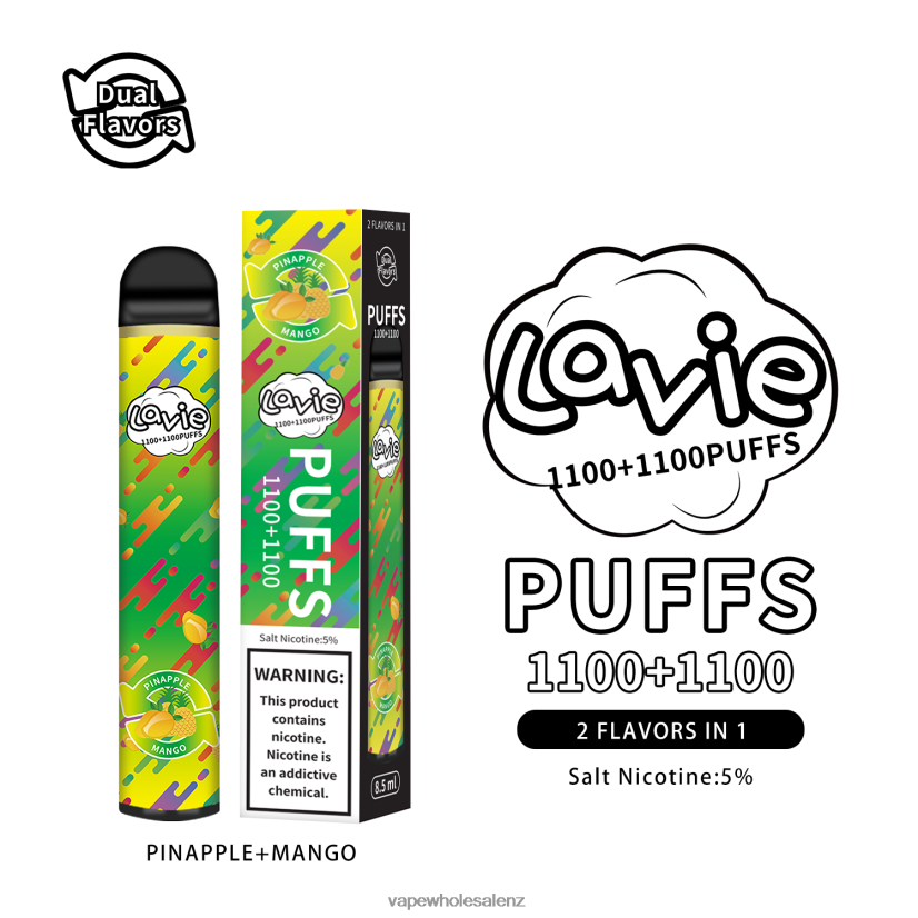 Vape Suppliers NZ - Pinapple/Mango LAVIE BAR Switch 2200 Puffs PV8H6F296