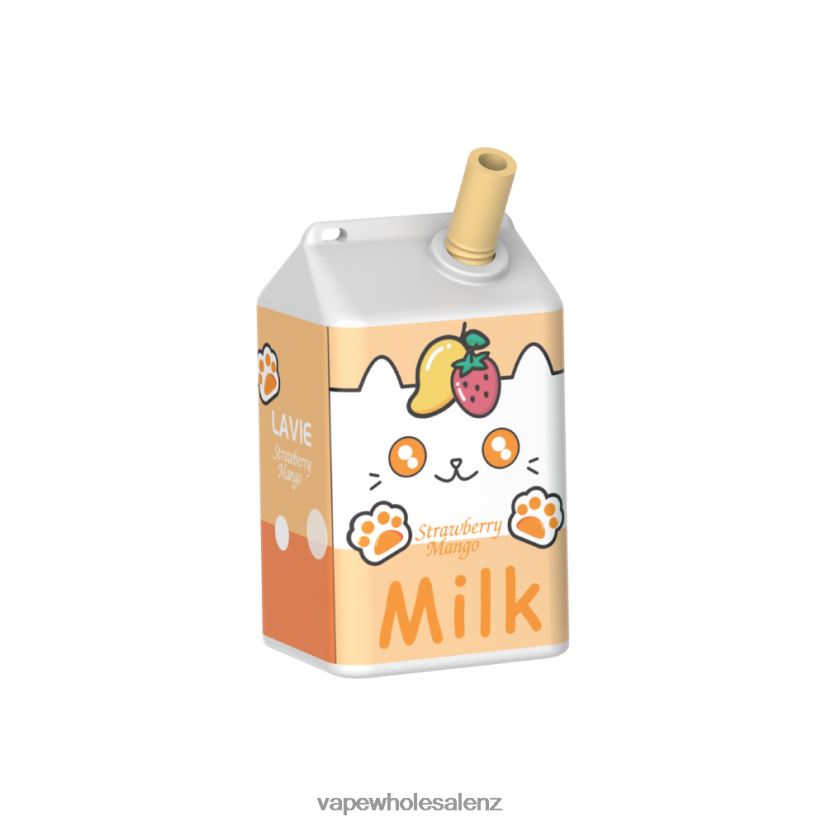 E Cig Wholesale - Strawberry Mango LAVIE MILK 7000 Puffs PV8H6F182