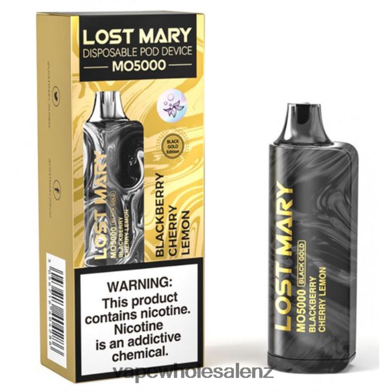 Electronic Cigarette Wholesale - Blackberry Cherry Lemon NPP44343 LOST MARY MO5000 Black Gold 10mL