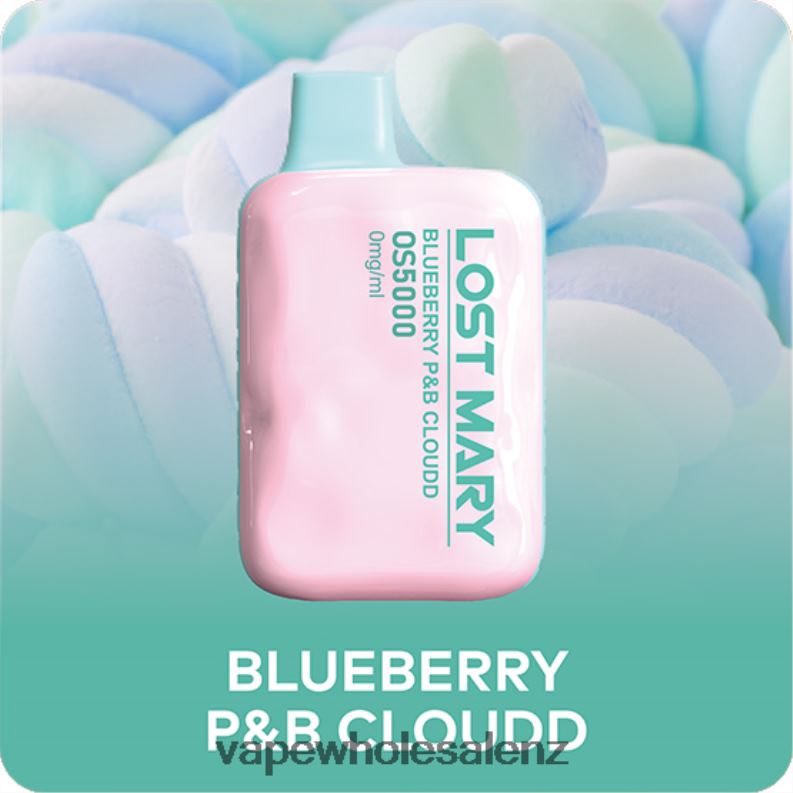 E Cig Wholesale - Blueberry P&B Cloudd NPP44512 LOST MARY OS5000 0mg/ml