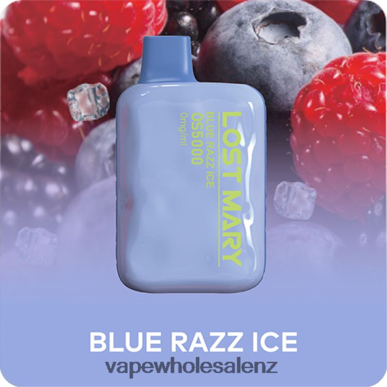 Electronic Cigarette Wholesale - Blue Razz Ice NPP44513 LOST MARY OS5000 0mg/ml