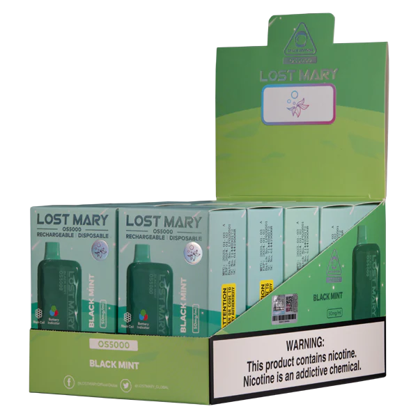 Electronic Cigarette Wholesale Price - Black Mint NPP44106 LOST MARY OS5000