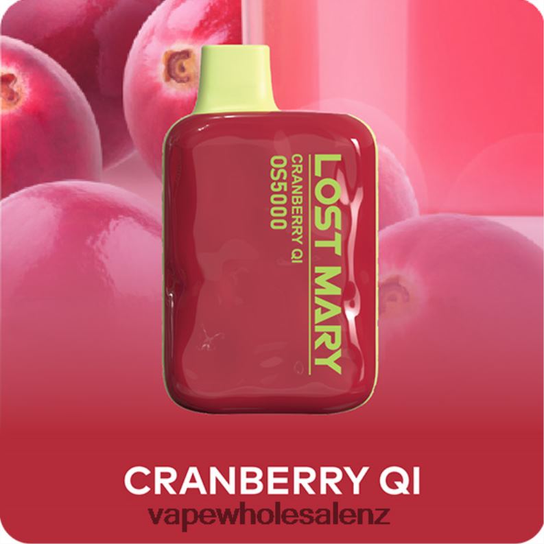 Vape Wholesale Distributor NZ - Cranberry QI NPP44490 LOST MARY OS5000