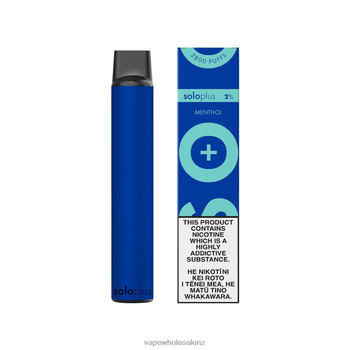 Vape Wholesale Prices - Menthol 428232 Solo Plus Disposable Vape
