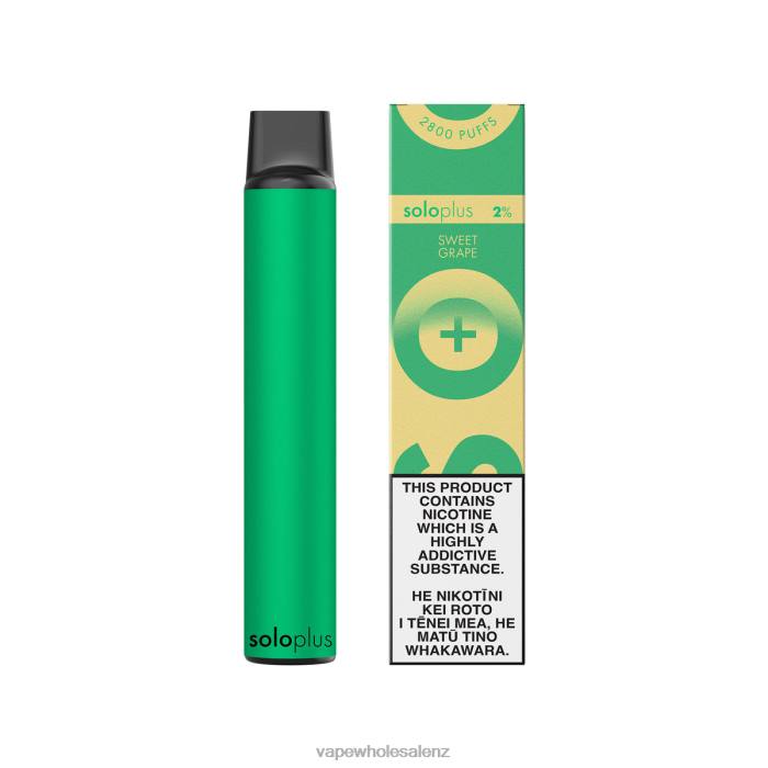 Vaping Stores NZ - Sweet Grape 428240 Solo Plus Disposable Vape Paradise Collection