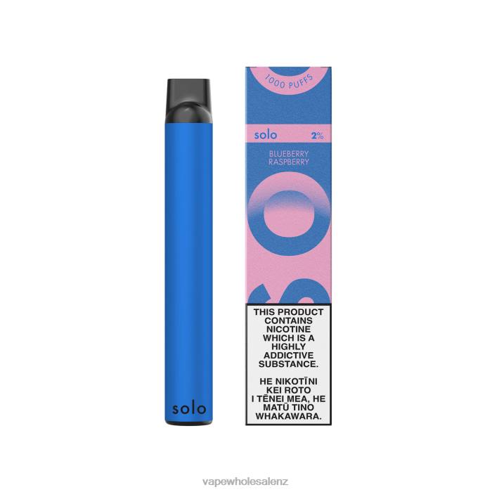 Electronic Cigarette Online - Blueberry Raspberry 428219 Solo Disposable Vape Paradise Collection