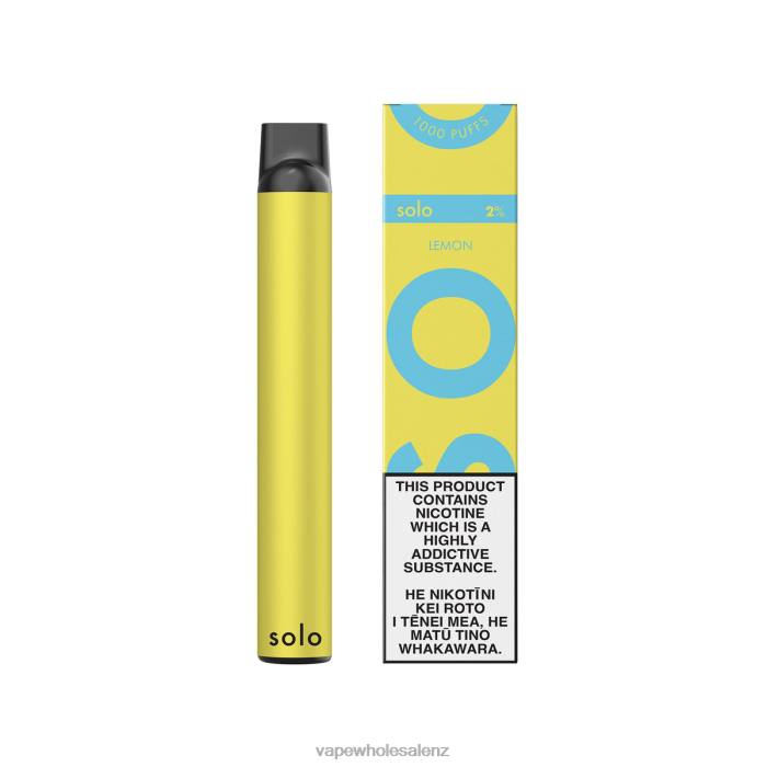 Vape Supplies NZ - Lemon 428215 Solo Disposable Vape