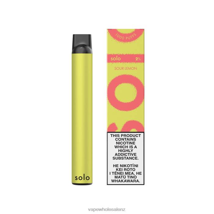 Vape Wholesale Prices - Sour Lemon 428212 Solo Disposable Vape