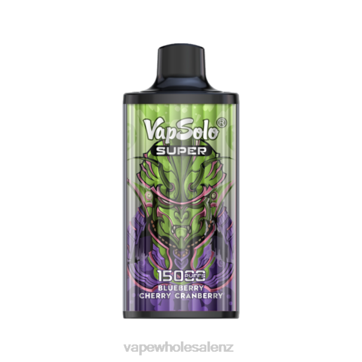 Vape Wholesale Distributor NZ - Vapsolo SUPER Disposable Vape Blueberry Cherry Cranberry NTV8110