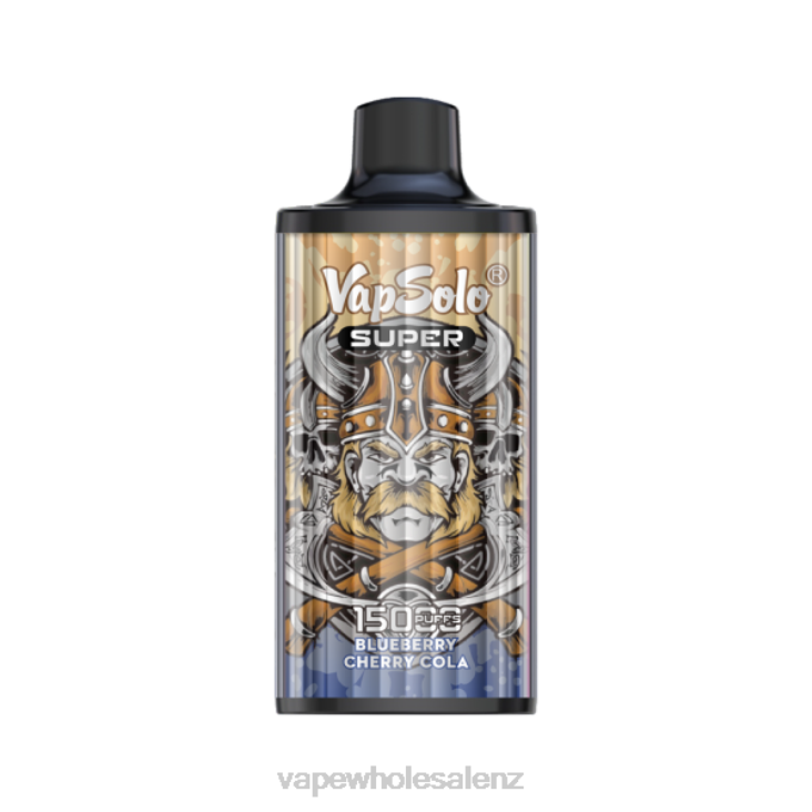 Vape Wholesale Supplier - Vapsolo SUPER Disposable Vape Blueberry Cherry Cola NTV8109