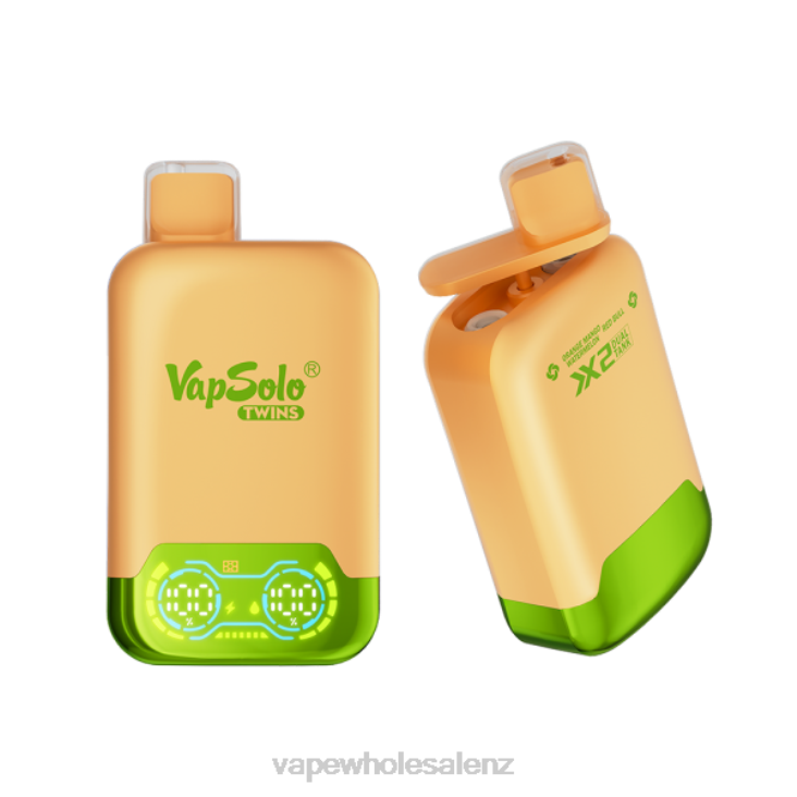 Electronic Cigarette Wholesale Supplier - Vapsolo TWINS Disposable Vape Orange Mango Watermelon & Red Bull NTV8124