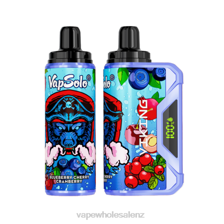 Disposable Vape Wholesale NZ - Vapsolo VIKING Disposable Vape Blueberry Cherry Cranberry NTV8131