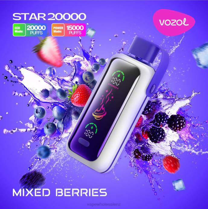 Cheapest Vape Wholesale - MIXED BERRIES VOZOL STAR 20000 4XV214