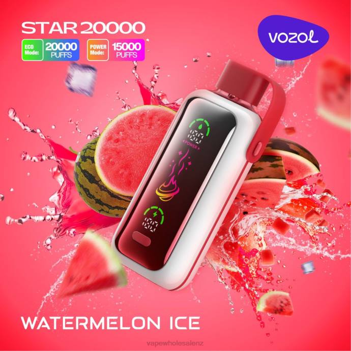 Electronic Cigarette Wholesale - WATERMELON ICE VOZOL STAR 20000 4XV23