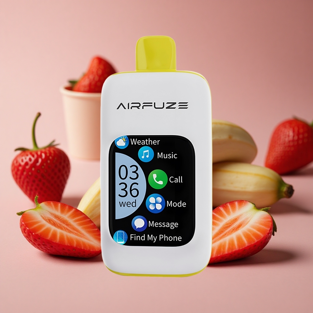 AirFuze Smart 30000 Puffs Disposable Vape Strawberry Banana 5% Nicotine 900mAh Battery New Zealand wholesale suppliers