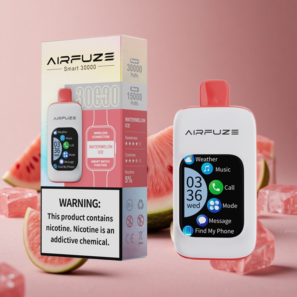 AirFuze Smart 30000 Puffs Disposable Vape Watermelon Ice 900mAh Type-C New Zealand wholesale suppliers
