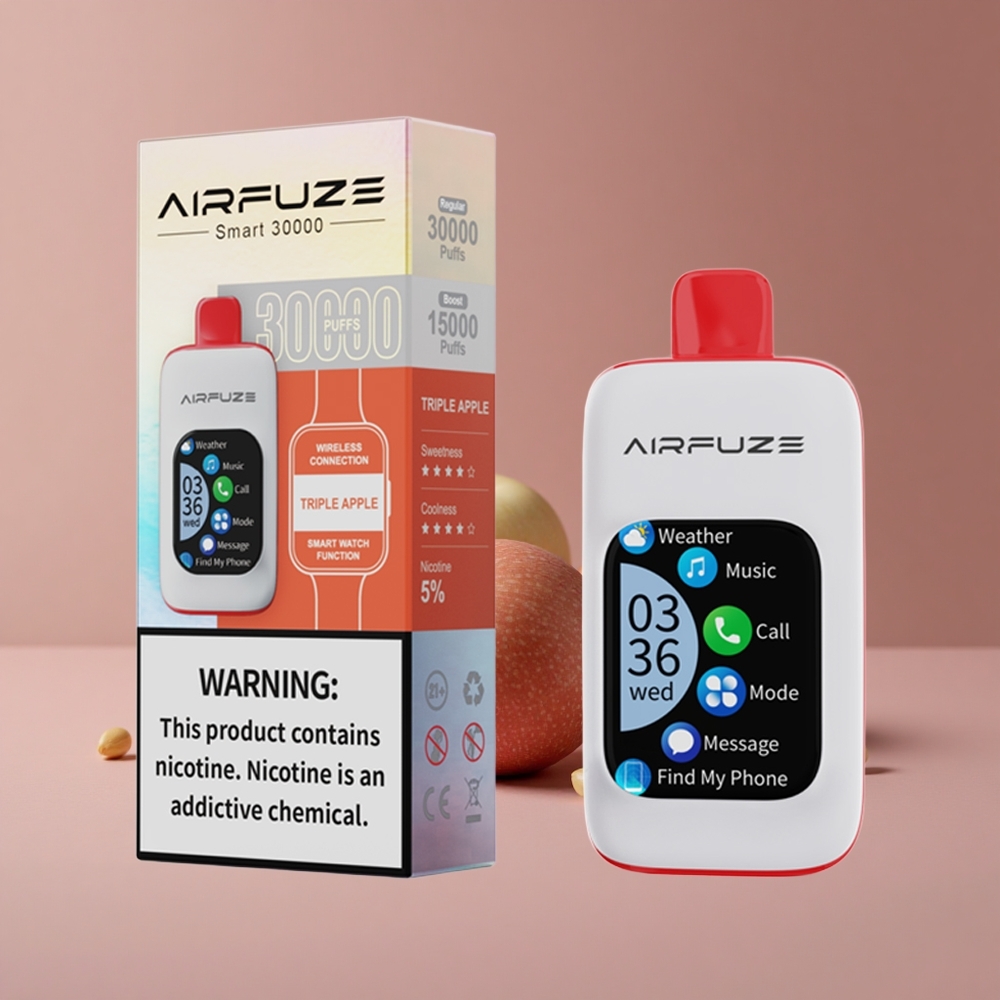 AirFuze Smart 30000 Puffs Triple Apple with 900mAh Battery & Type-C Charging New Zealand wholesale suppliers