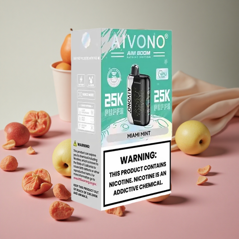 Aivono Aim Boom 25000 Puffs 28ml Miami Mint New Zealand wholesale suppliers