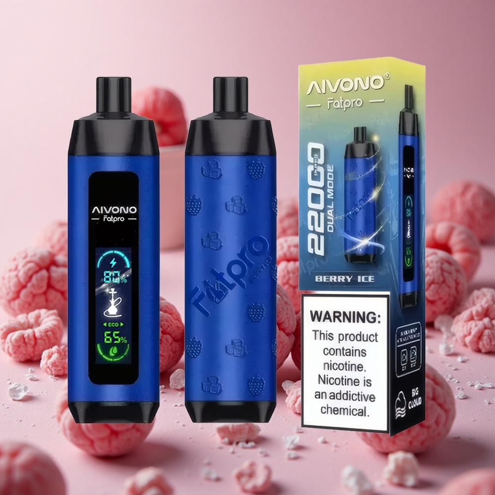 Aivono Aim Fatpro 22000 Puffs Berry Ice 28ml E-liquid 600mAh Rechargeable New Zealand wholesale suppliers
