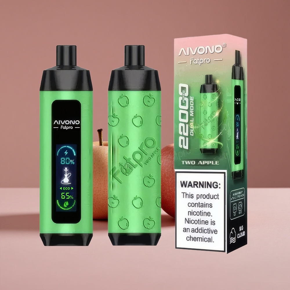 Aivono Aim Fatpro 22000 Puffs Two Apple 28ml E-liquid 600mah Rechargeable New Zealand wholesale suppliers