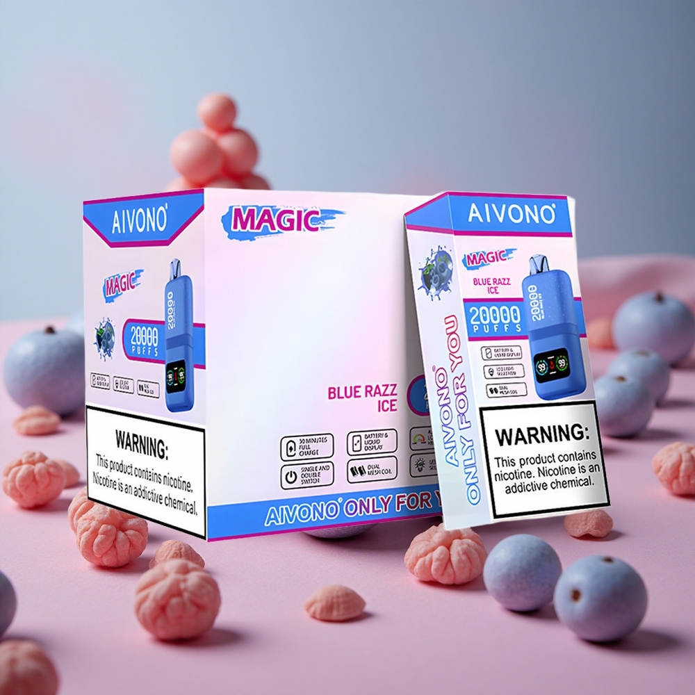 Aivono Aim Magic 20000 Puffs Dual Mesh Coils Blue Razz Ice New Zealand wholesale suppliers