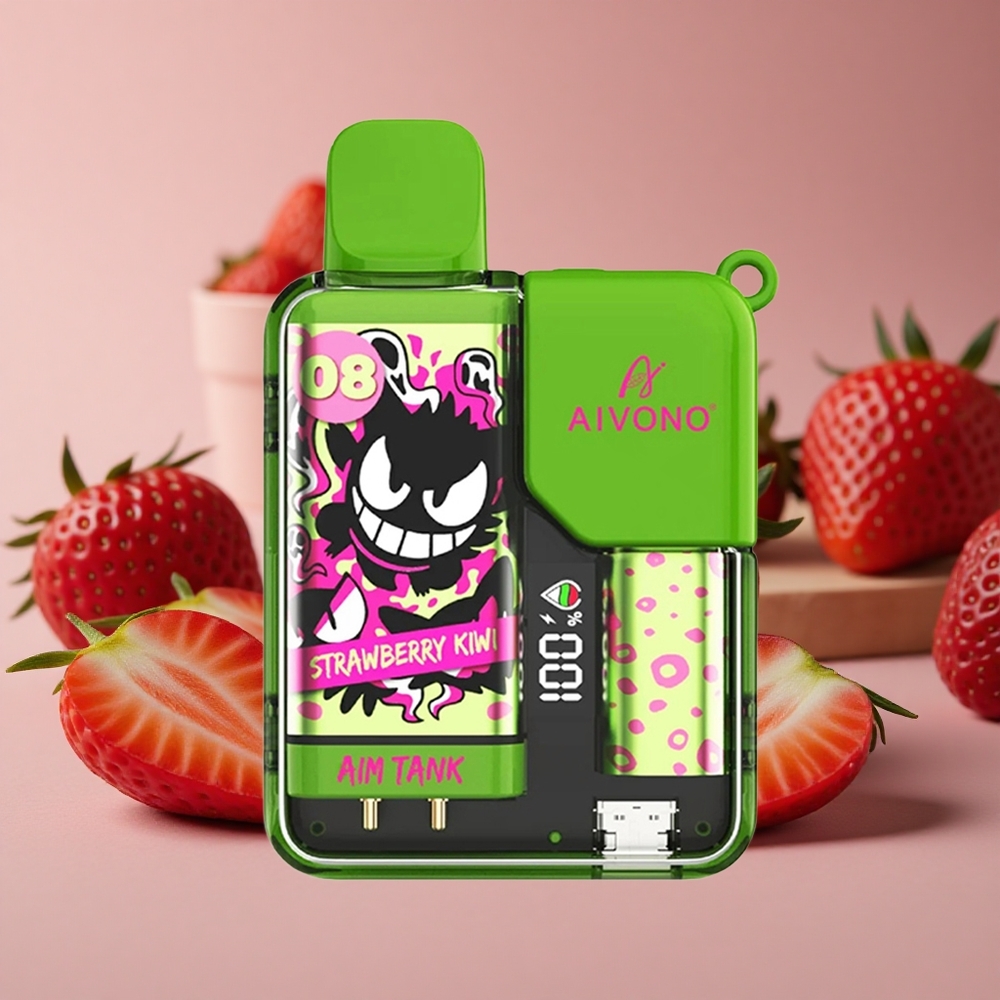 Aivono AIM-TANK 9500 Puffs 18ml E-liquid Strawberry Liwi New Zealand wholesale suppliers