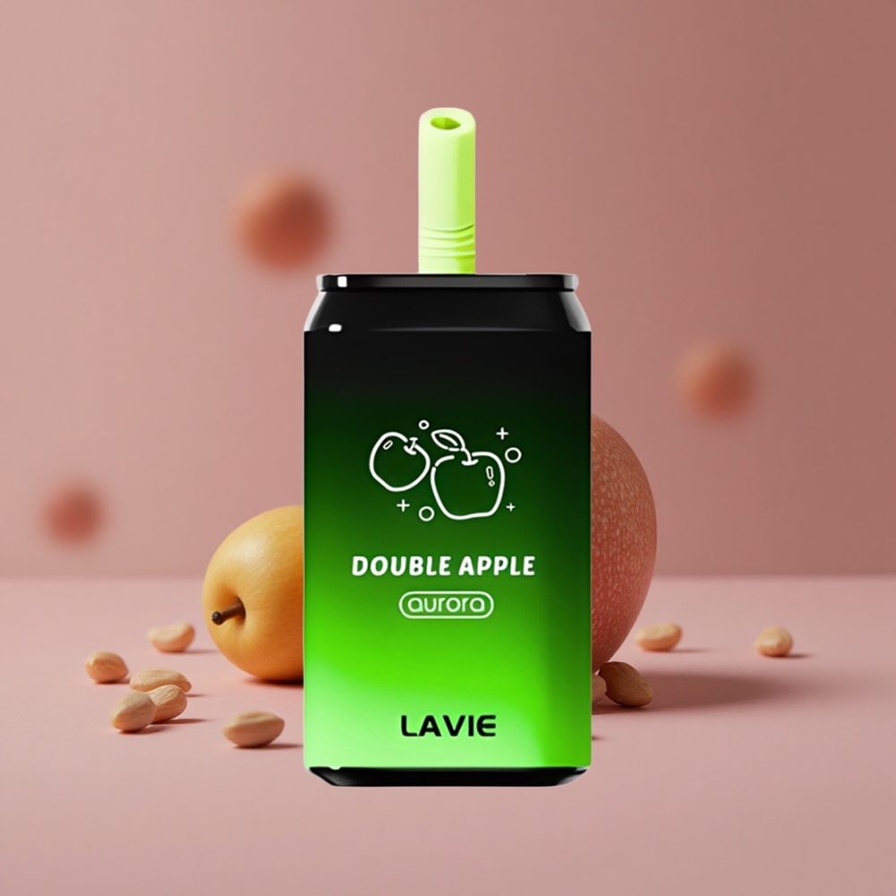LAVIE Aurora 11000 Puffs Double Apple 22ML E-liquid Capacity Type C Rechargeable New Zealand wholesale suppliers