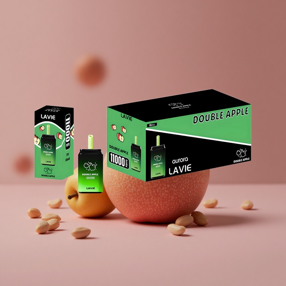 LAVIE Aurora 11000 Puffs Double Apple 22ML E-liquid Capacity Type C Rechargeable New Zealand wholesale suppliers