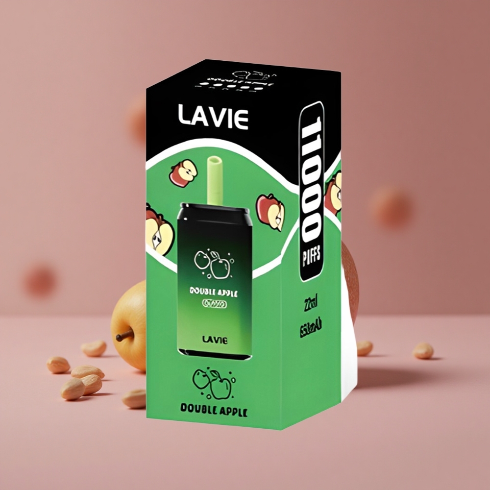 LAVIE Aurora 11000 Puffs Double Apple 22ML E-liquid Capacity Type C Rechargeable New Zealand wholesale suppliers