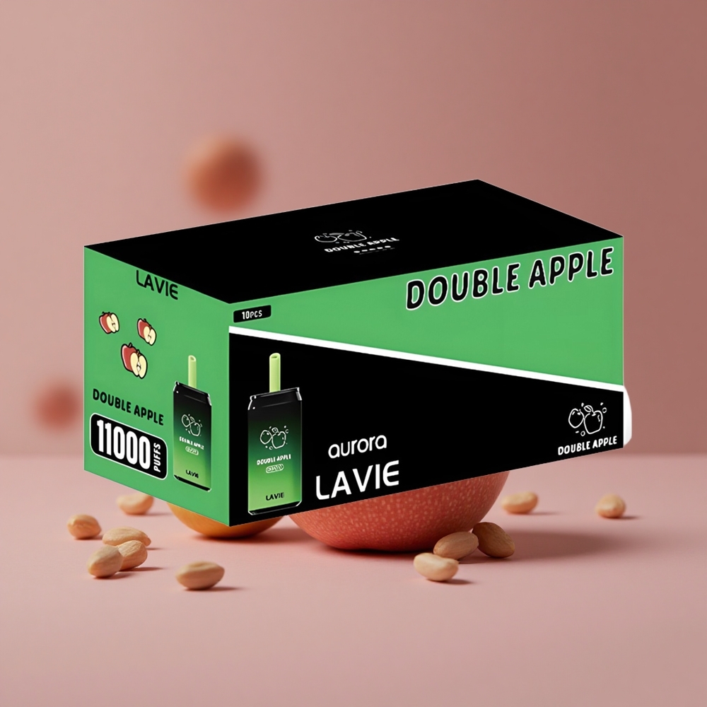 LAVIE Aurora 11000 Puffs Double Apple 22ML E-liquid Capacity Type C Rechargeable New Zealand wholesale suppliers