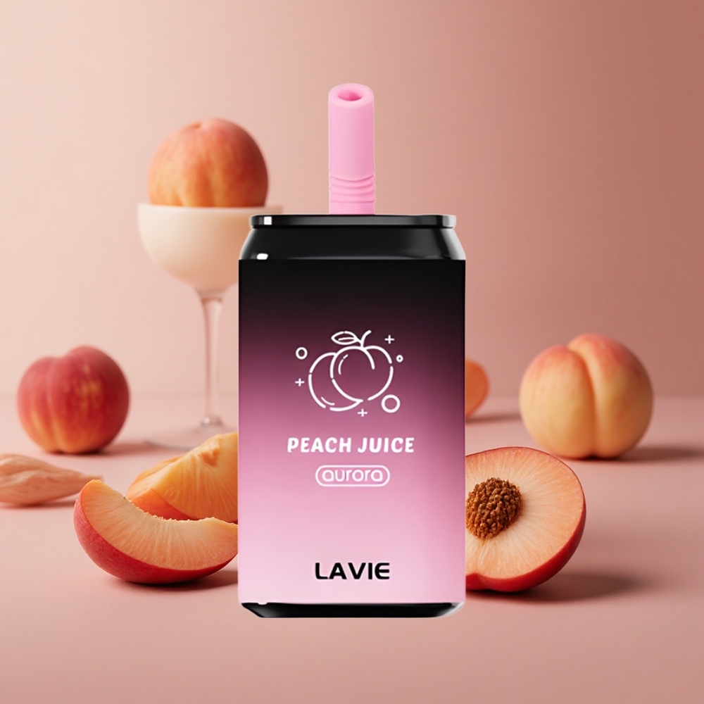 LAVIE Aurora 11000 Puffs Peach Juice Type C Rechargeable 650mAh New Zealand wholesale suppliers