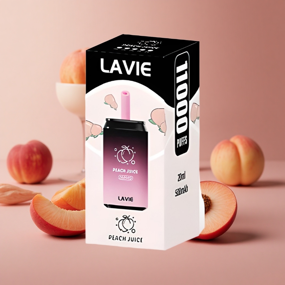LAVIE Aurora 11000 Puffs Peach Juice Type C Rechargeable 650mAh New Zealand wholesale suppliers
