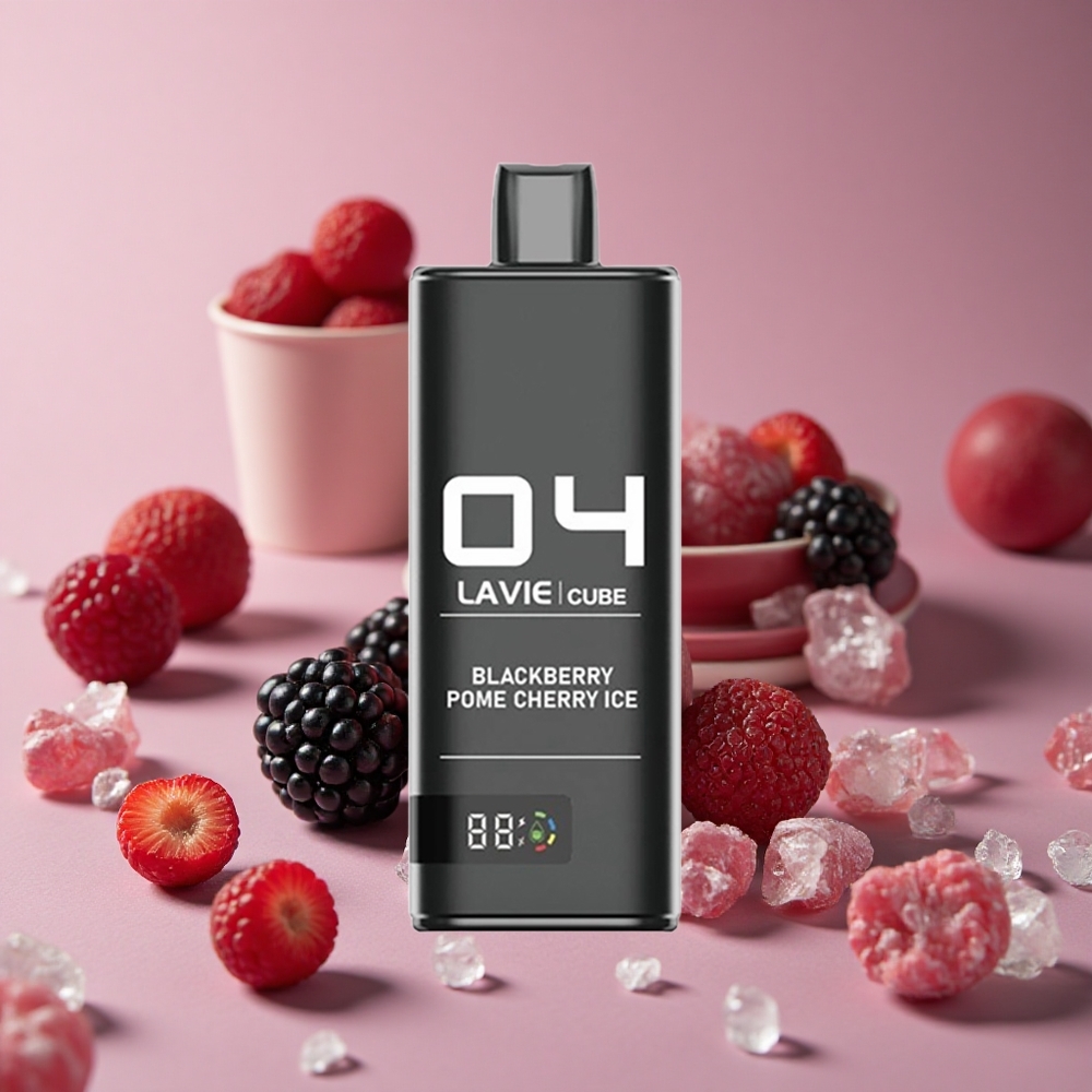 Lavie Cube 20000 Puffs Blackberry Pome Cherry Ice Disposable Vape 28ML Type C New Zealand wholesale suppliers
