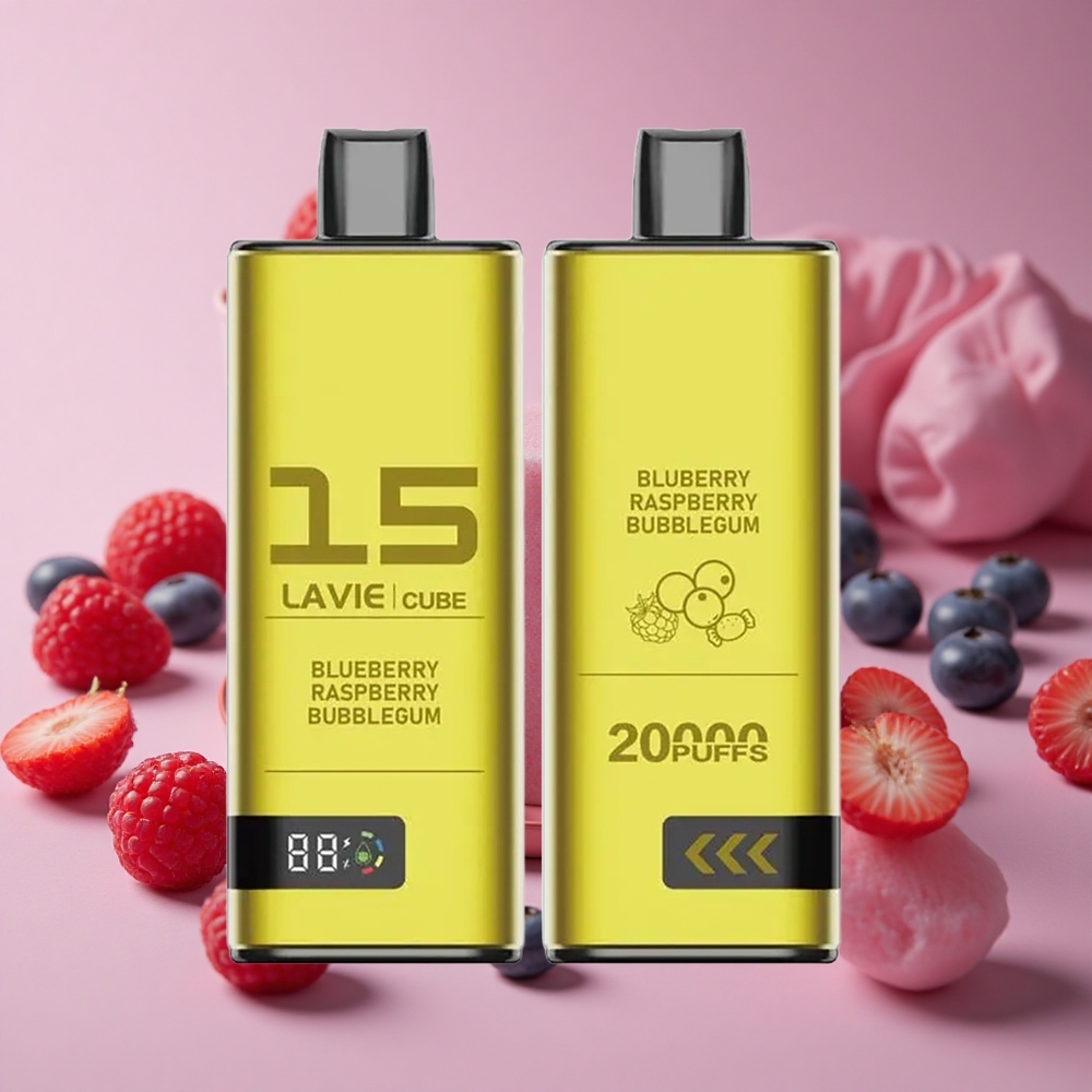 Lavie Cube 20000 Puffs Blueberry Raspberry Bubblegum Disposable Vape 28ML New Zealand wholesale suppliers