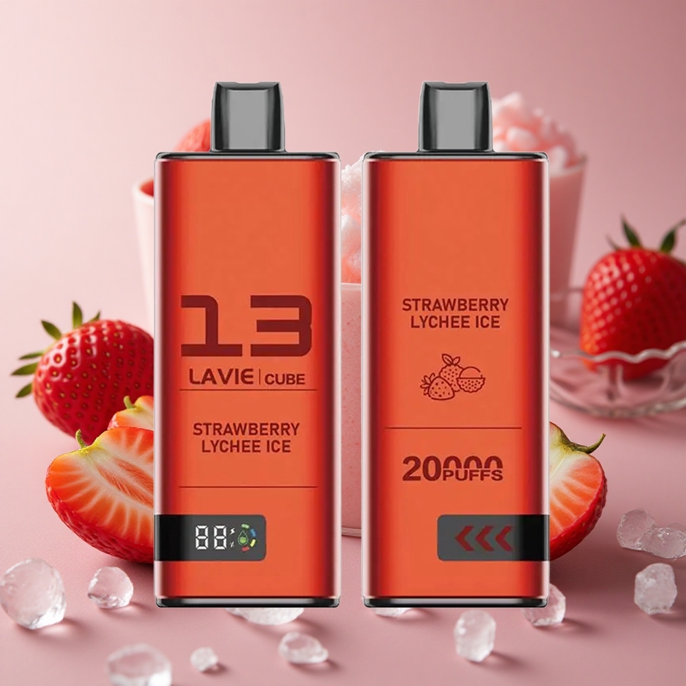 Lavie Cube 20000 Puffs Strawberry Lychee Ice Disposable Vape 28ML New Zealand wholesale suppliers