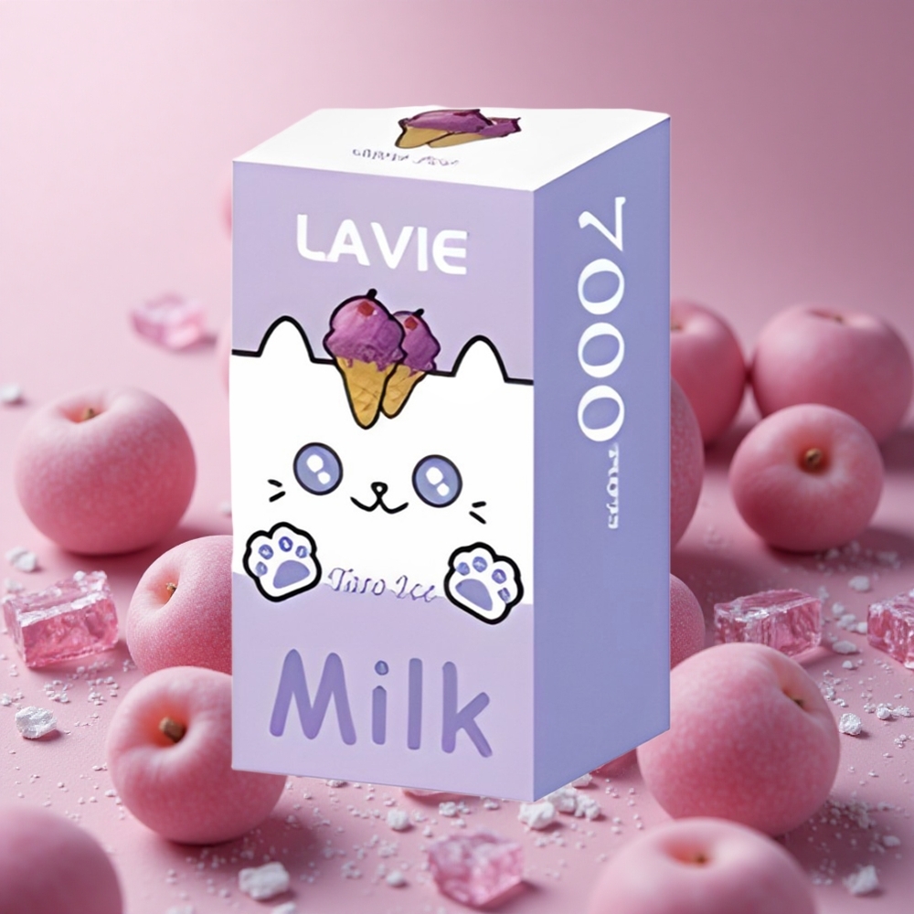 LAVIE Milk 7000 Puffs Grape Ice 16ML Type C New Zealand wholesale suppliers