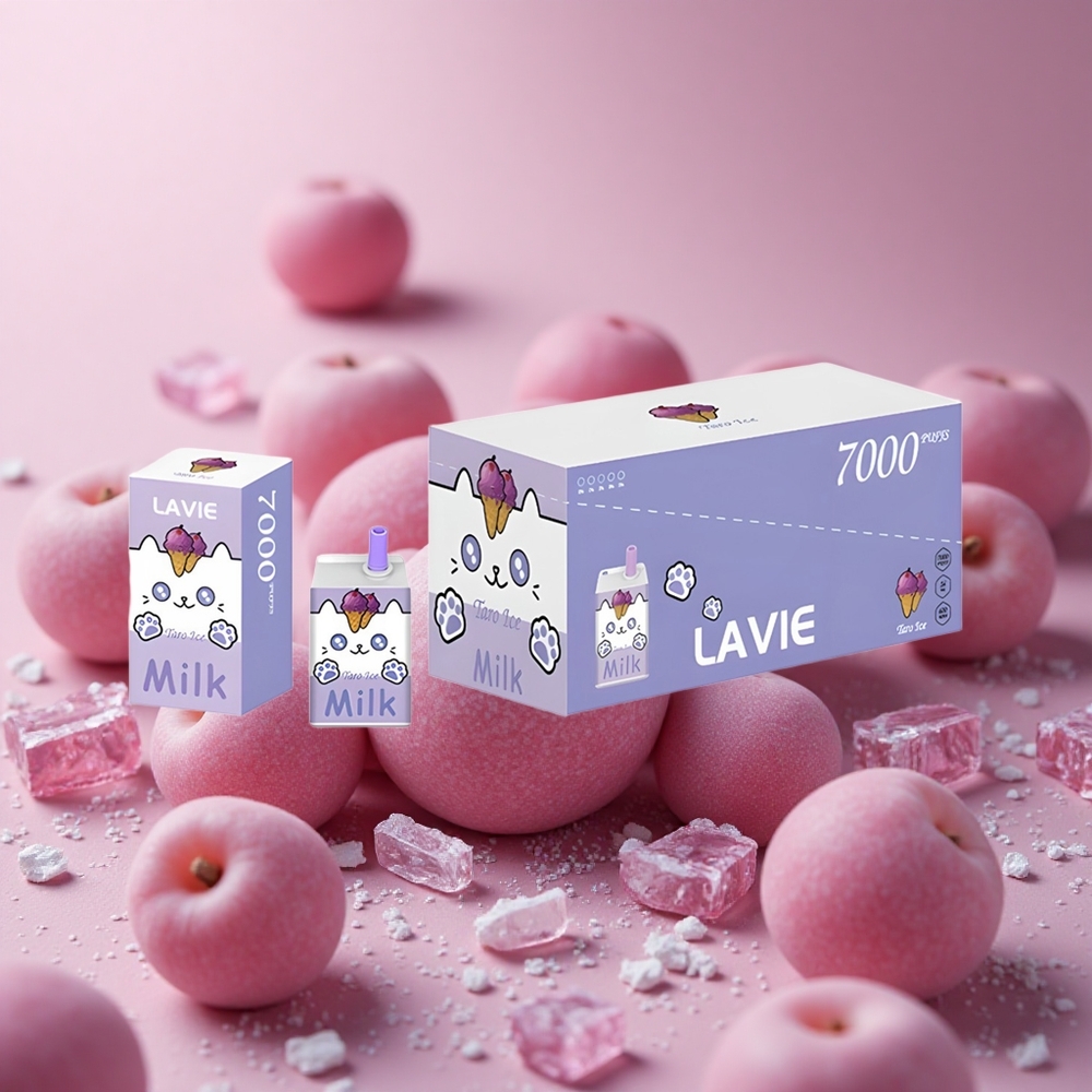 LAVIE Milk 7000 Puffs Grape Ice 16ML Type C New Zealand wholesale suppliers