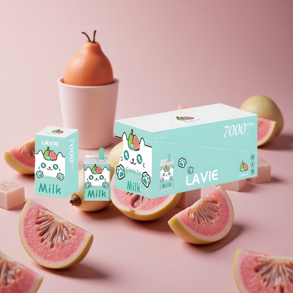 LAVIE Milk 7000 Puffs Guava Ice 16ML Type C Rechargeable New Zealand wholesale suppliers