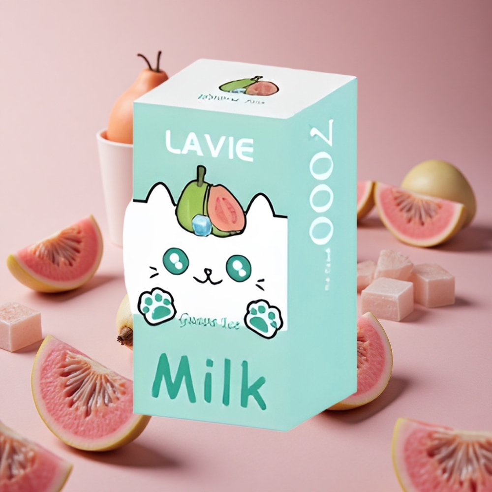 LAVIE Milk 7000 Puffs Guava Ice 16ML Type C Rechargeable New Zealand wholesale suppliers