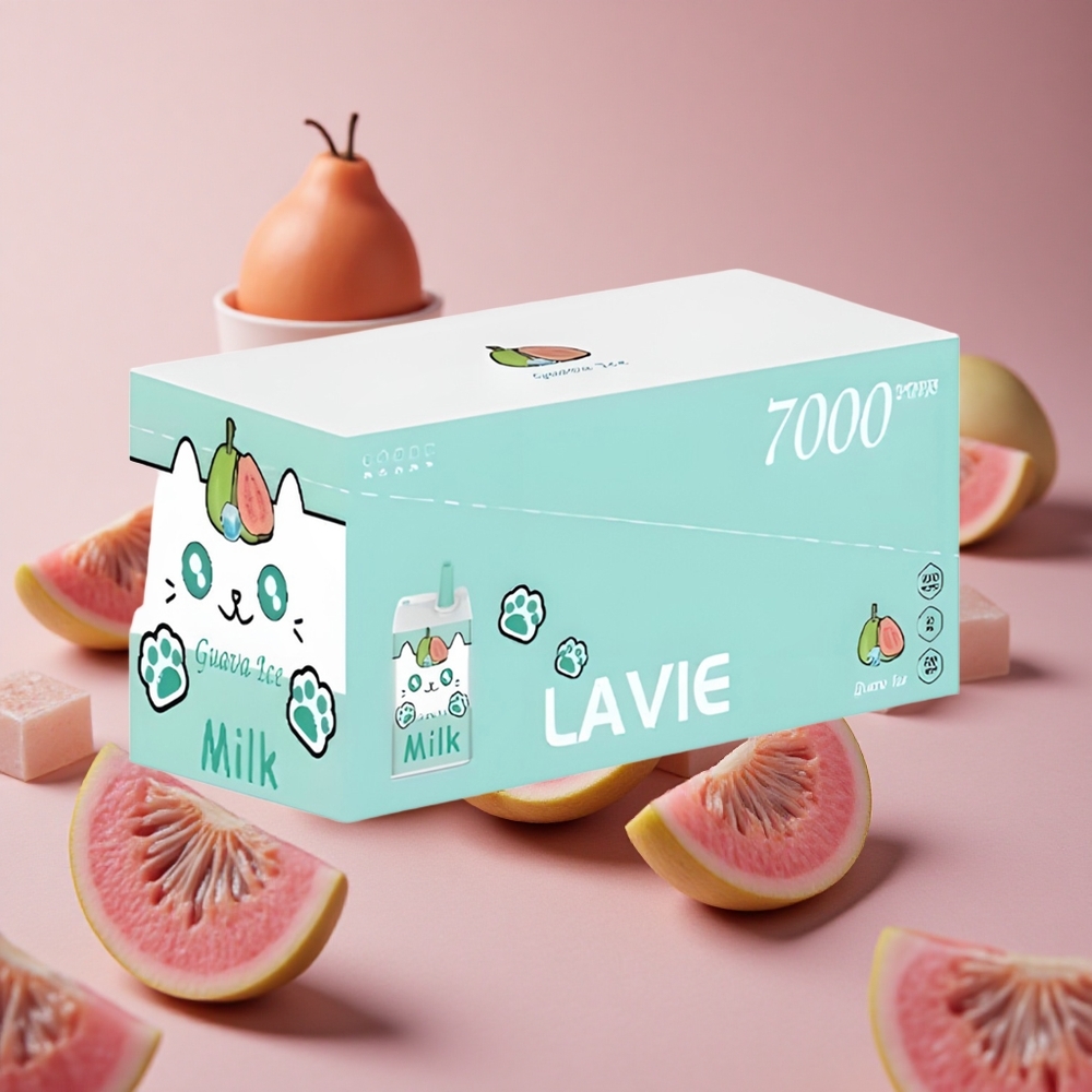 LAVIE Milk 7000 Puffs Guava Ice 16ML Type C Rechargeable New Zealand wholesale suppliers