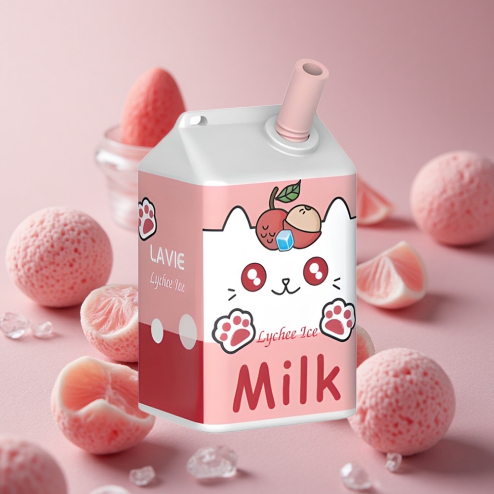 LAVIE Milk 7000 Puffs Lychee Ice 16ML Type C New Zealand wholesale suppliers