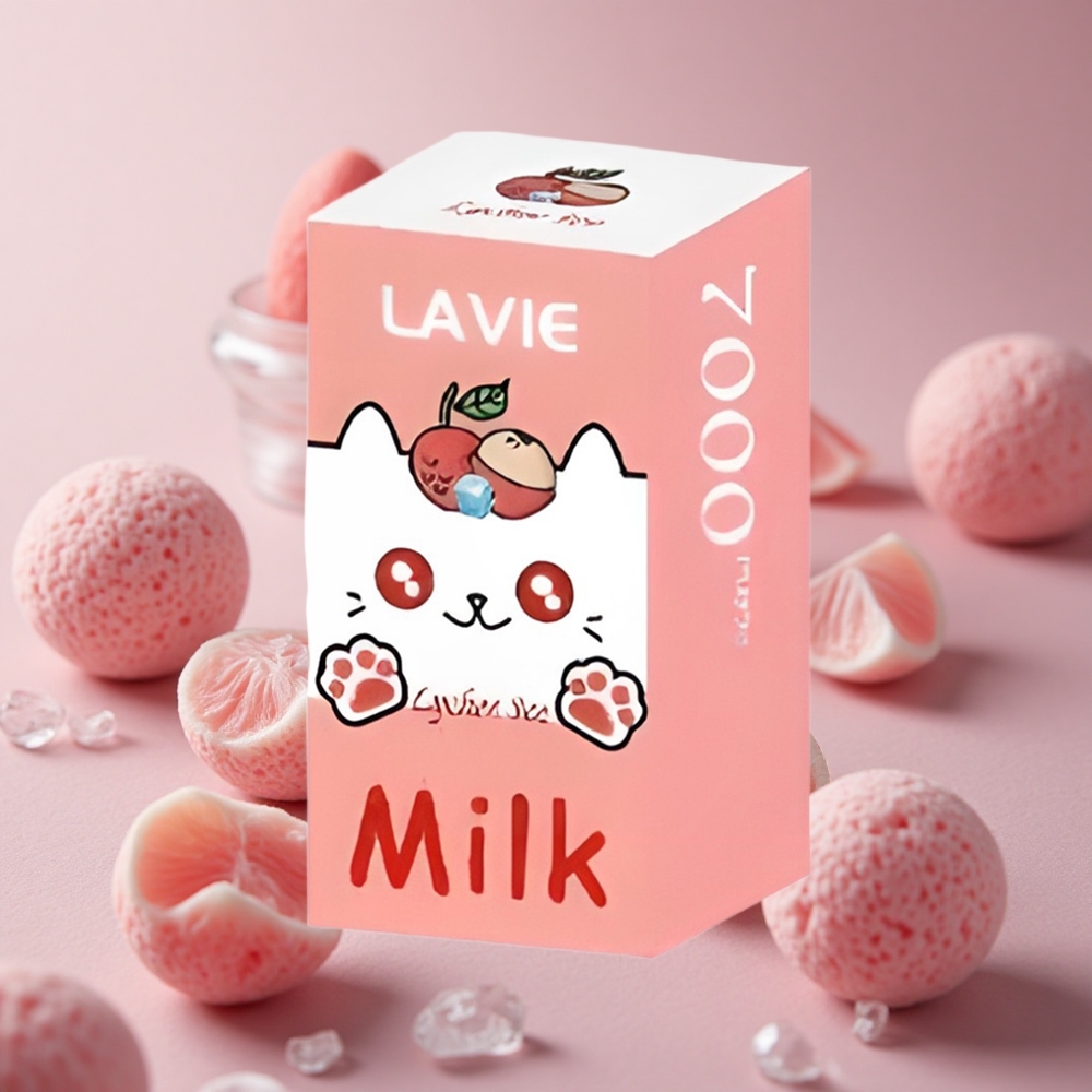 LAVIE Milk 7000 Puffs Lychee Ice 16ML Type C New Zealand wholesale suppliers