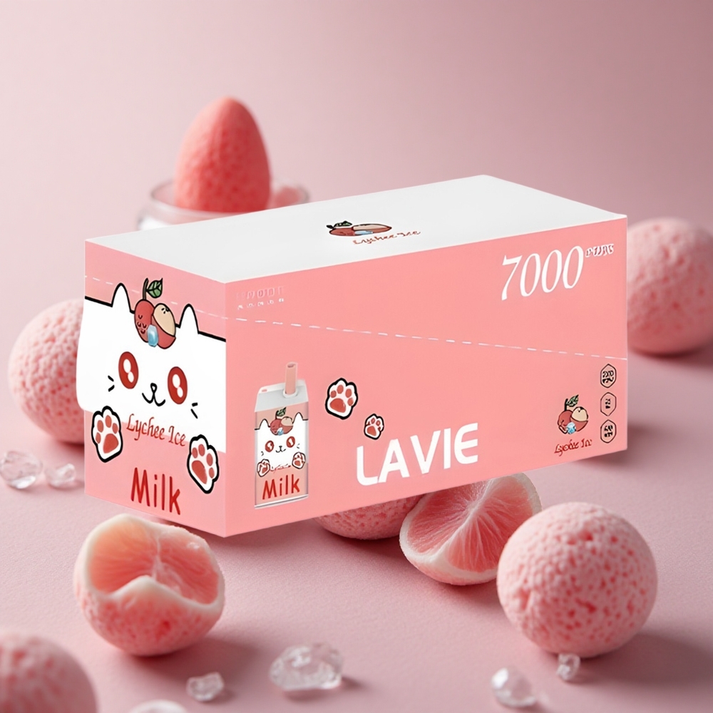 LAVIE Milk 7000 Puffs Lychee Ice 16ML Type C New Zealand wholesale suppliers