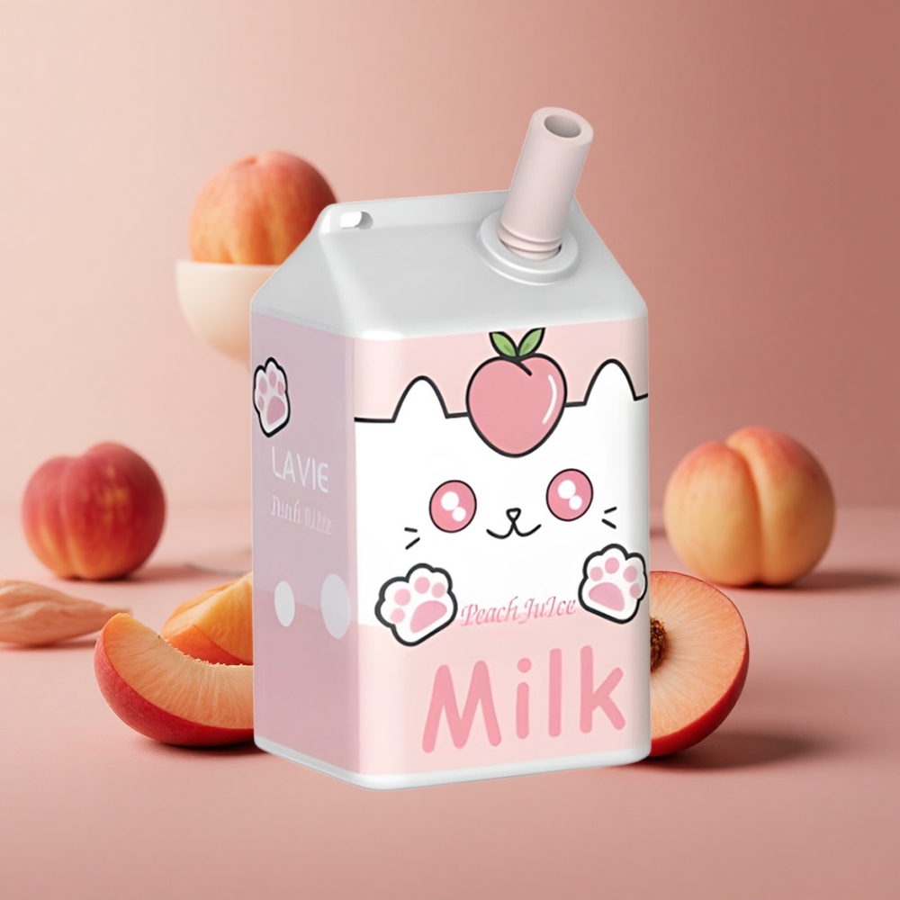 LAVIE Milk 7000 Puffs Peach Juice 16ML Type C Rechargeable New Zealand wholesale suppliers