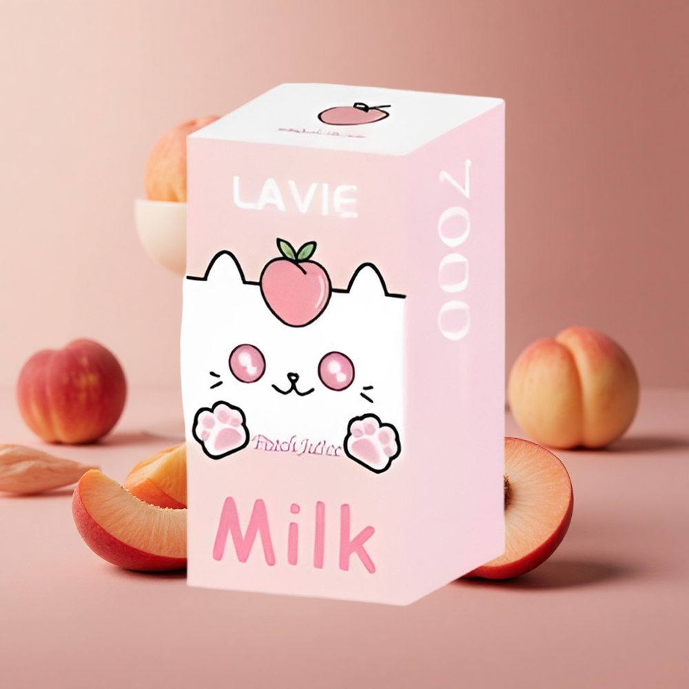 LAVIE Milk 7000 Puffs Peach Juice 16ML Type C Rechargeable New Zealand wholesale suppliers