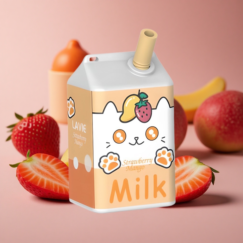 LAVIE Milk 7000 Puffs Strawberry Mango 16ML Type C New Zealand wholesale suppliers