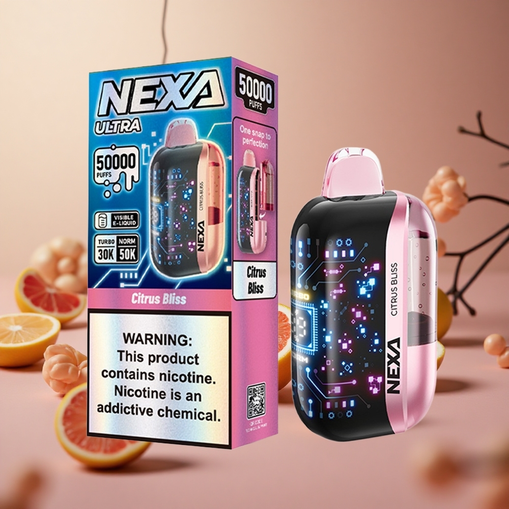 NEXA Ultra 50000 Puffs Citrus Bliss 20ml Prefilled Capacity 800mah Battery Capacity New Zealand wholesale suppliers