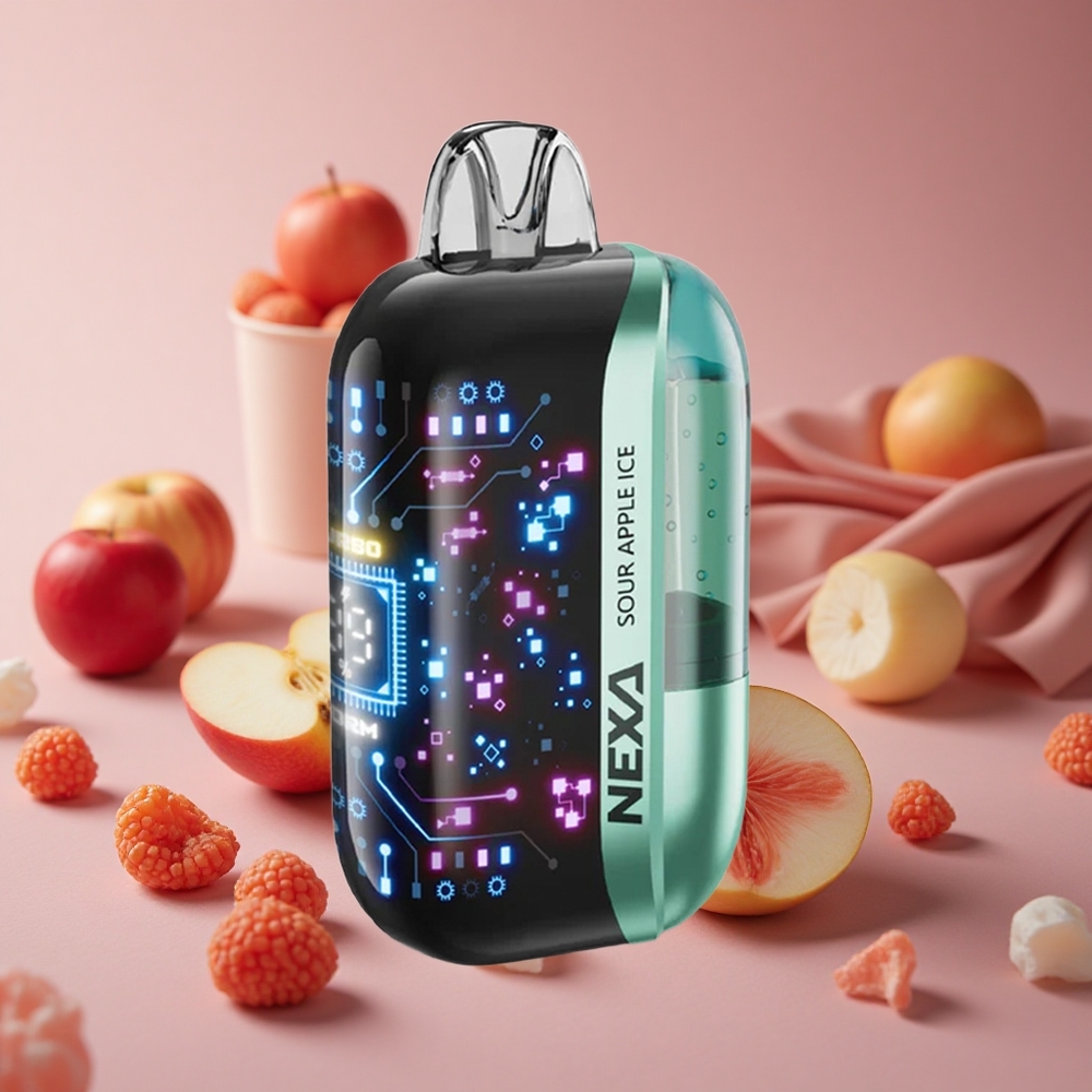 NEXA Ultra 50000 Puffs Disposable Vape Sour Apple Ice with 20ml Prefilled Capacity and 800mah Battery Capacity New Zealand wholesale suppliers