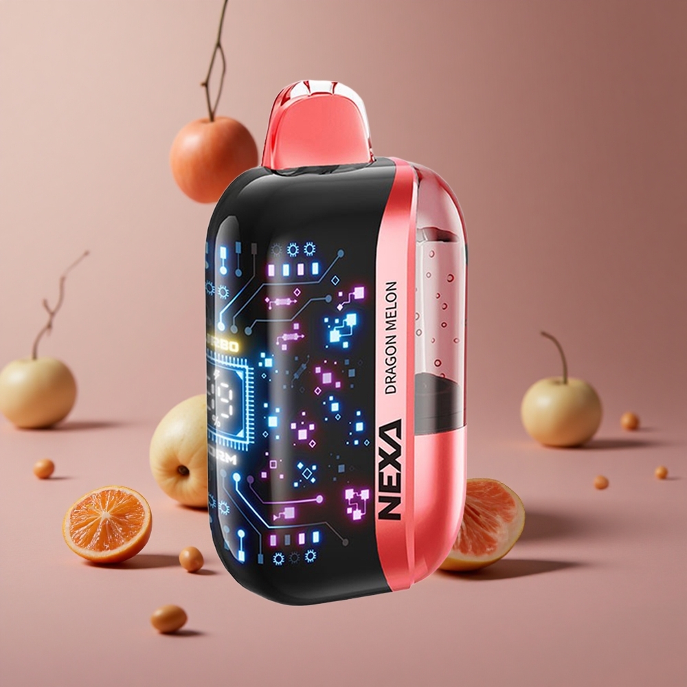 NEXA Ultra 50000 Puffs Dragon Melon 20ml Prefilled Capacity 3d Curved Screen New Zealand wholesale suppliers